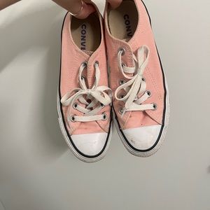 Pink low rise converse. Size 6